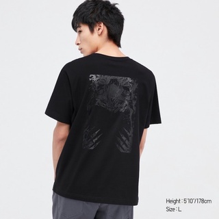 [S-5XL] Uniqlo - เสื้อยืดแขนสั้น พิมพ์ลายอนิเมะ JUJUTSU KAISEN ZERO THE MOVIE GRAPHIC GOJO COLLECTION 2nd