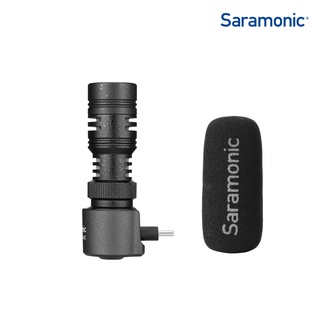 Saramonic SmartMic+ UC ไมโครโฟน Plug and Play Directional Condenser สำหรับ โทรศัพท์มือ Android ช่องเสียบแบบ USB Type-C