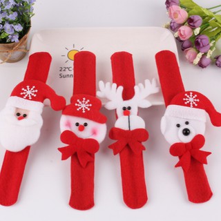 Fulllove คริสต์มาส สายรัดข้อมือ สร้อยข้อมือของขวัญคริสต์มาสสำหรับเด็ก Bracelet Christmas Santa Claus Xmas Gift
