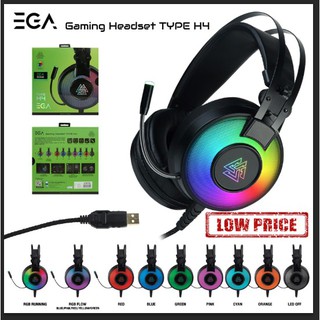 EGA Gaming Headset TYPE-H4 Black หูฟังครอบหู ประกัน 2Y