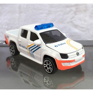 Majorette Volkswagen Amarok - Belgium - White Color /Wheels D5S /scale 1/65 (3 inches) no Package