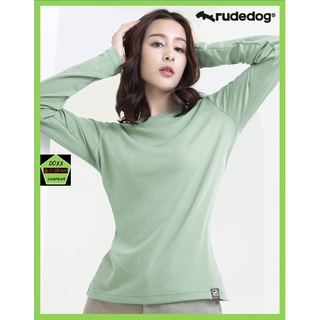 Rudedog เสื้อแขนยาว ชาย หญิง รุ่น Spacious สีเขียวโอลีฟ