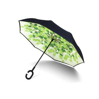 Bighot Tree O ร่มกลับด้าน(2ชั้น) ขนาด108*80ซม. HH-F6 GRN/BLK สีเขียว-ดำ