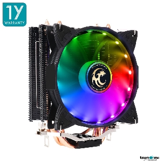 ฮีตซิ้งระบายความร้อน ขนาด 120 มม.*** ประกัน 2 ปี  ***CPU COOLER TSUNAMI TSS-4000 RGB