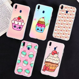 เคสโทรศัพท์มือถือแบบใส ลายคัพเค้กน่ารัก สําหรับ Samsung Galaxy A32 M30S M31 M30 A51 M51 F02S A72 M21 A42 A52