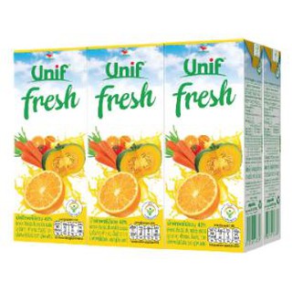 ยูนิฟ เฟรช น้ำผักผลไม้รวม40% ขนาด 250ml ยกแพ็ค 6กล่อง UNIF FRESH MIXED VEGGETABLE JUICE