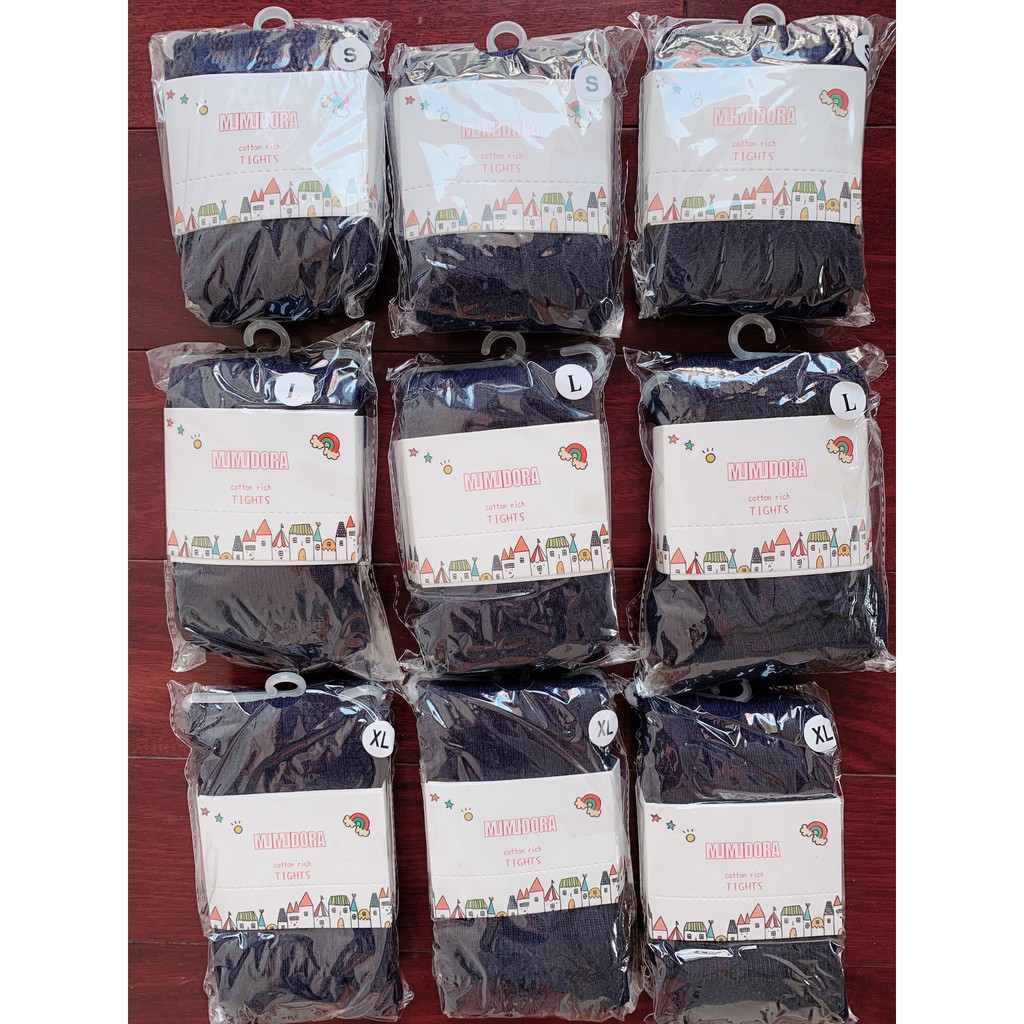 - ถุงเท้าเด็กผู้หญิง – NAVY BLUE - MUMUDORA - 4-7 YEARS OLD – 100% COTTON - SIZE S, L & XL (3C/TYPE)