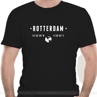 [S-5XL]เสื้อยืด ผ้าฝ้าย 100% พิมพ์ลาย Rotterdam สไตล์วินเทจ แฟชั่นฤดูร้อน สําหรับผู้ชาย ไซซ์ S - Xxxl