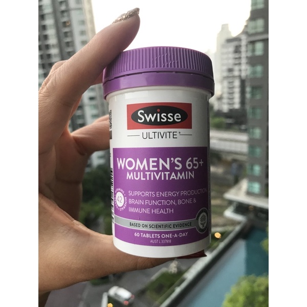Swisse Ultivite Women’s 65+ Multivitamin 60 เม็ด Exp. 07/24