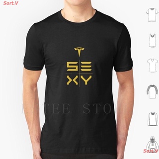 Sort.V 2021 เสื้อยืดผ้าฝ้ายพิมพ์ลาย Tesla Tesla Tesla Tesla Tesla Tesla เซ็กซี่สําหรับผู้หญิง เสื้อยืดผ้าฝ้าย 100%