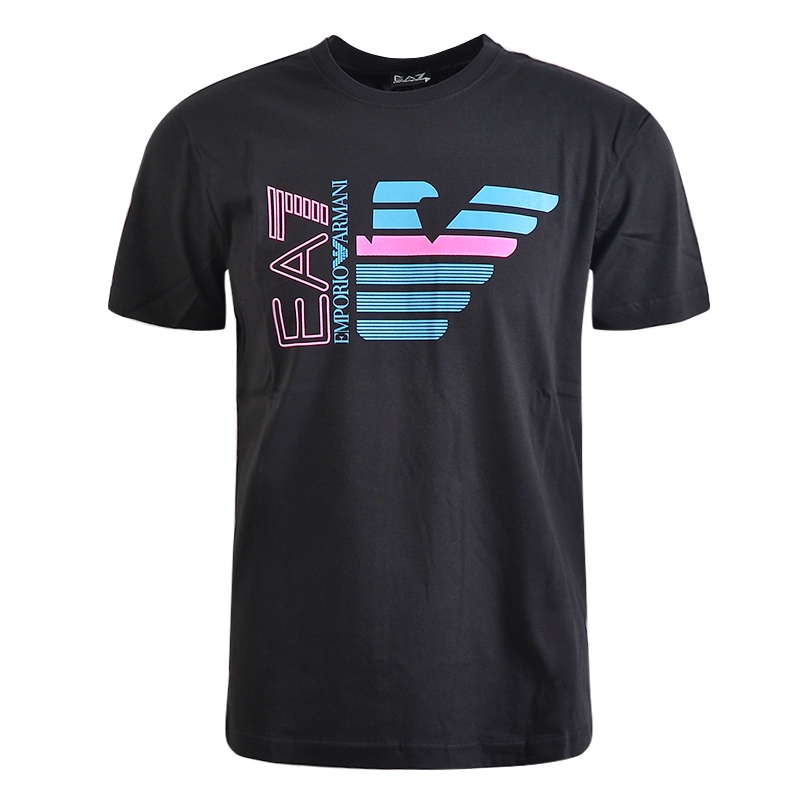 Emporio Armani Armani Ea7 เสื้อยืดแขนสั้นหน้าร้อนสําหรับผู้ชาย แฟชั่น