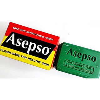 สบู่อาเซฟโซ่  Asepso soap 80g  4 สูตร 80 กรัม ชำระล้างร่างกาย กลิ่นตัวเหงื่อไคล