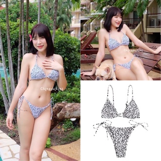 ทูพีช บิกินี่จิ๋วฟรีไซส์ บราและกางเกงแบบผูก