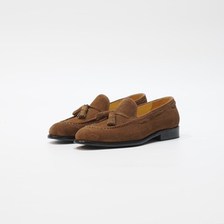 Julietta - Tassel Loafer Shoes Suede in Tan  รองเท้าหนัง Juliettabkk