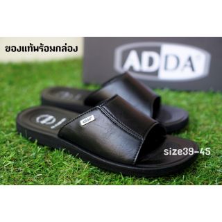 SIZE38-45 ADDA รองเท้าแตะผู้ชาย รุ่น7Q04-M สีดำ