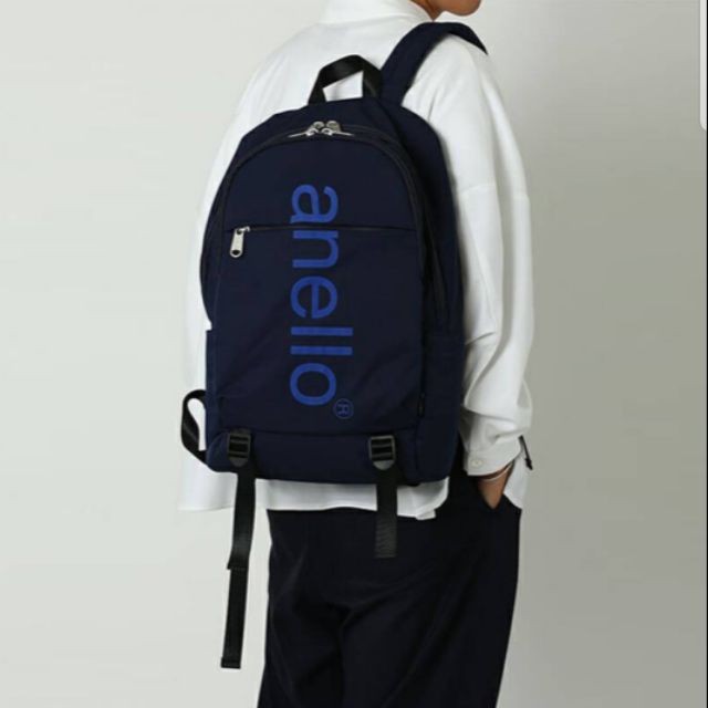 USED - ของเแท้ กระเป๋าเป้ Anello Big Logo Print Mini Daypack