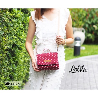 Lolita สีแดงเลือดหมูลายจุด