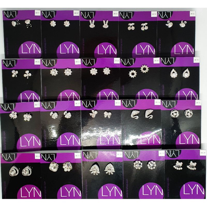 #08 LYN แท้ ต่างหู Premium ไม่แพ้ มีให้เลือกหลากหลาย