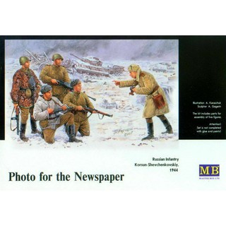 ฟิกเกอร์โมเดล Master Box Model 1/35 MB3529 Photo for the Newspaper. Russian Infantry. Korsun-Shevchenkovskiy, 1944