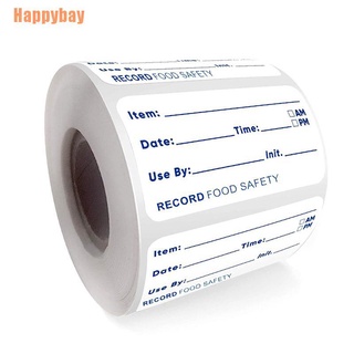 (Happybay) สติกเกอร์ฉลาก สําหรับตกแต่งตู้เย็น 500 ชิ้น ต่อม้วน