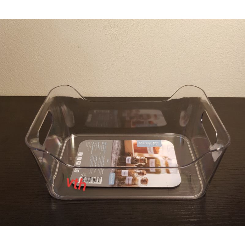 Storage Box - กล่องพลาสติกใสเอนกประสงค์ จัดระเบียบตู้เย็น เก็บเครื่องสำอาง