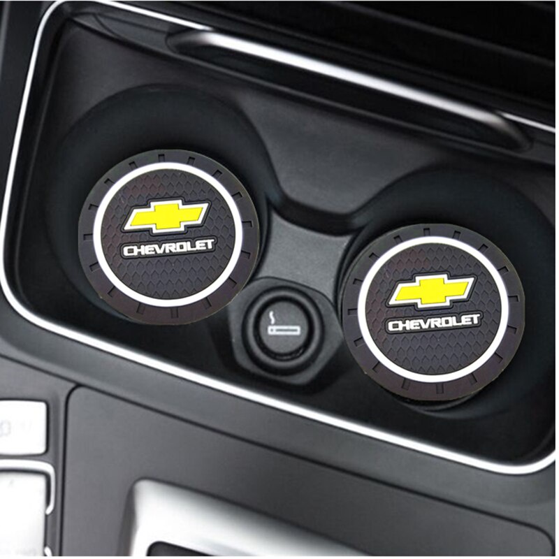 2 ชิ้น ที่รองแก้วรถ ที่รองยางนุ่ม แผ่นกันลื่น Cruze Lacetti Captiva Onix Aveo Trax Equinox Malibu 2020