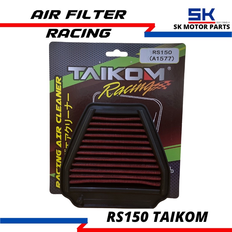 กรองแอร์ซิ่ง RS150 V1/RS150 V2 TAIKOM RACING(RACING AIR CLEANER RS150 TAIKOM)