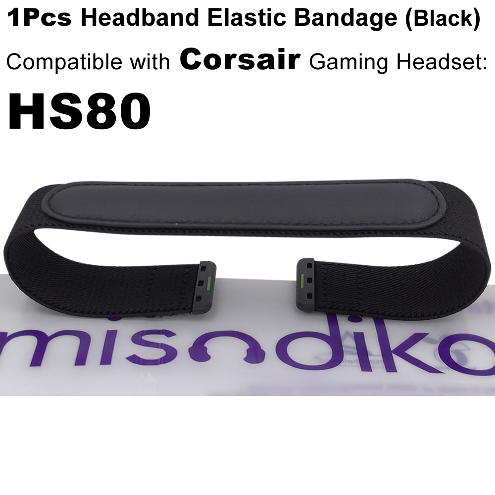 Misodiko แถบคาดศีรษะยืดหยุ่น แบบเปลี่ยน สําหรับหูฟัง CORSAIR HS80