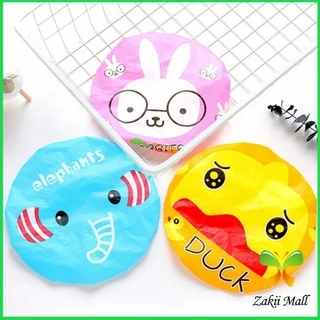 Zakii Mall หมวกคลุมผมอาบน้ำ กันน้ำ ลายการ์ตูนน่ารัก Shower Cap Kids