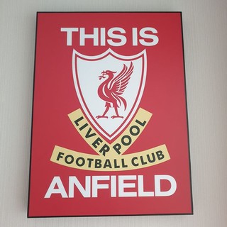 กรอบรูปโลโก้เกรด AAA หงส์แดง ลิเวอร์พูล Liverpool 16x24 นิ้ว มีสองลาย