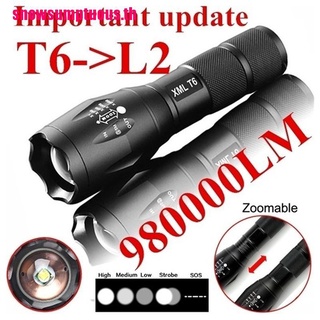 (snow &amp; Th) ไฟฉาย LED T6 สไตล์ทหาร 980000Lm ซูมได้ 5 โหมด เลขที่