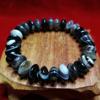 Black agate ดวงตาสวรรค์แบบเบี้ย 12 มม.