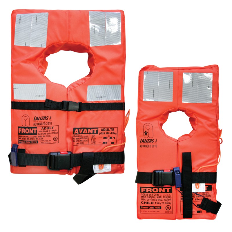 เสื้อชูชีพมาตรฐาน SOLAS สำหรับเรือพาณิชย์ Advanced Lifejacket SOLAS (LSA Code) 2010 [Lalizas- 70178]