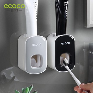 ECOCO E1922 ที่บีบยาสีฟันอัตโนมัติ  ติดผนังไม่ต้องเจาะ