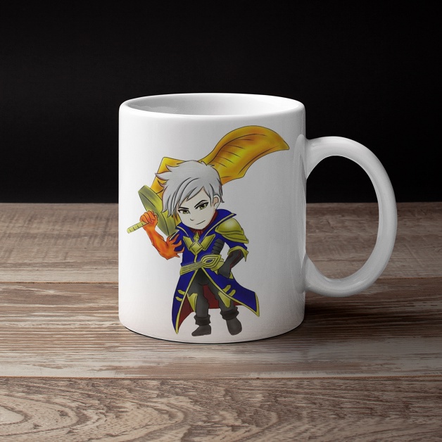 Mobile Legend Alucard Chibi Hero Motif Mug