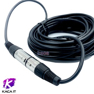 สาย XLR สายสัญญาณเสียง XLR Male To XLR Female Black Mic Cable 1.5m-15m #3