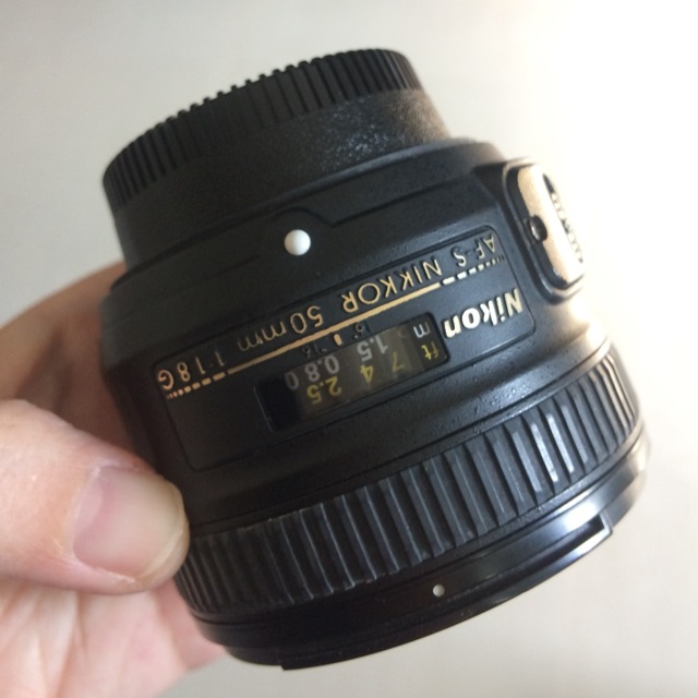 เลนส์ Nikon แท้ มือสอง เลนส์ fix Nikkor 50mm F1.8G AF-S ขายพร้อม hood