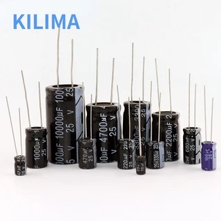 ตัวเก็บประจุอลูมิเนียมไฟฟ้า 400V 1uF 10uF 22uF 33uF 47uF 100uF 470uF 680uF 560uF 820uF