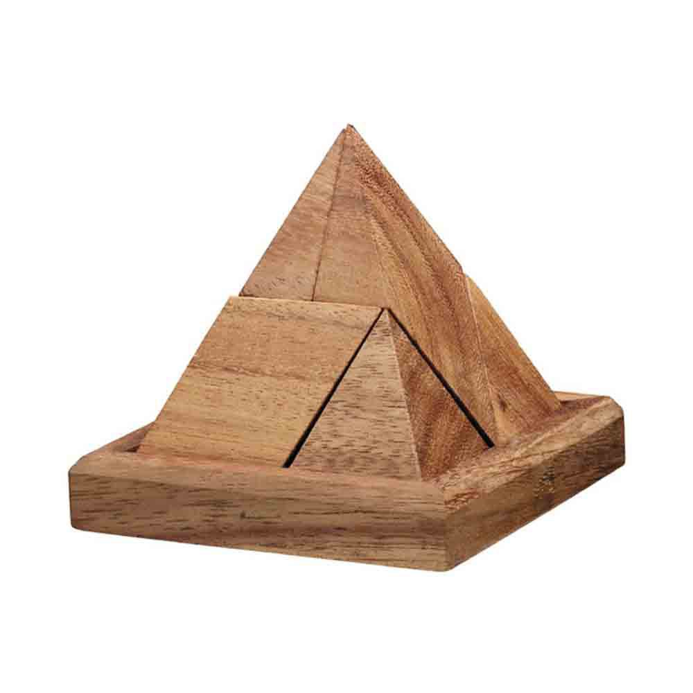 Ama-Wood ของเล่นไม้ ปิระมิด 7 ชิ้น (Wooden Pyramid Puzzle 7 Pcs)