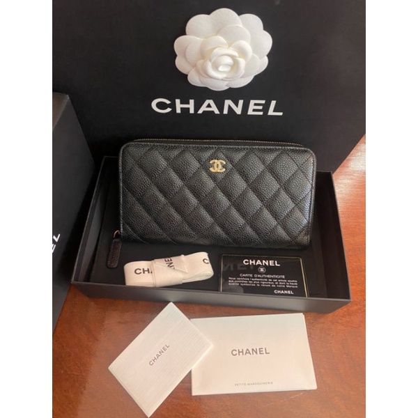 New Chanel zippy long wallet ghw holo 31
