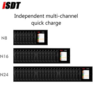 ISDT N8/N16/N24 AA/AAA DC Smart Battery Charger For RC Li-lon LiHv Ni-MH Ni-Cd LiFePO4 Battery