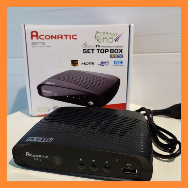 Aconatic กล่องรับสัญญาณทีวีดิจิตอล Digital TV Set Top Box รุ่น 357T2