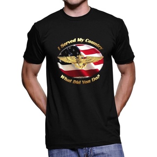 [S-5XL] เสื้อยืด พิมพ์ลายนักบินกองทัพเรือ I Served My Country สไตล์คลาสสิก สําหรับผู้ชาย