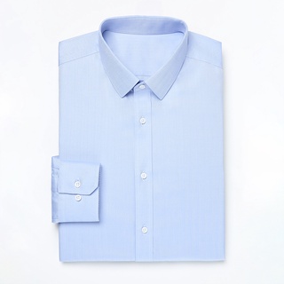 KINGMAN Dress Shirt Blue Sky เสื้อเชิ้ตสั่งตัด ตัดตามสัดส่วนได้ เสื้อเชิ้ตทำงาน เสื้อเชิร์ต