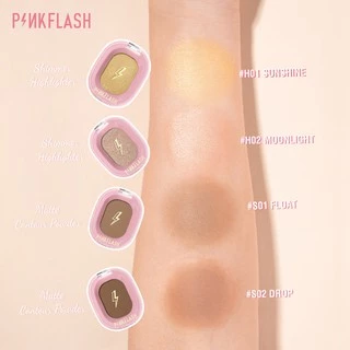 Pinkflash Ohmyshow ไฮไลต์เนื้อฝุ่น เนื้อนิ่ม มีชิมเมอร์ สำหรับแต่งหน้า