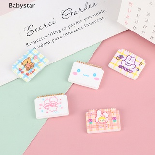 ((Babystar)) โมเดลโน๊ตบุ๊คจิ๋ว 1:12 Diy สําหรับบ้านตุ๊กตา 2 ชิ้น