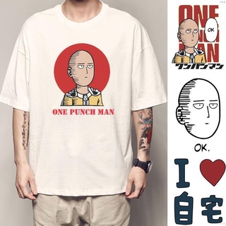 เสื้อยืดโอเวอร์ไซส์เสื้อยืดแขนสั้น พิมพ์ลาย One Punchman Tornado สําหรับผู้ชายS-4XL