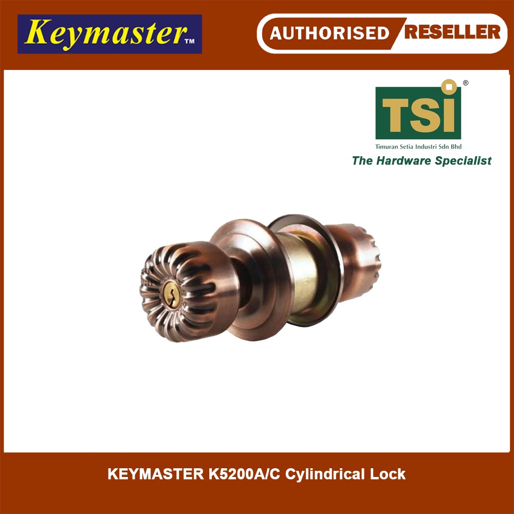 KEYMASTER K5200 A/C ล็อคทรงกระบอก