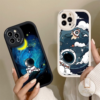 เคสโทรศัพท์มือถือแบบนิ่ม TPU ลายการ์ตูนนักบินอวกาศ NASA อินเทรนด์ สําหรับ iPhone 6 6s 7 8 Plus 13 11 12 14 Pro MAX XR X XS MAX SE 2020