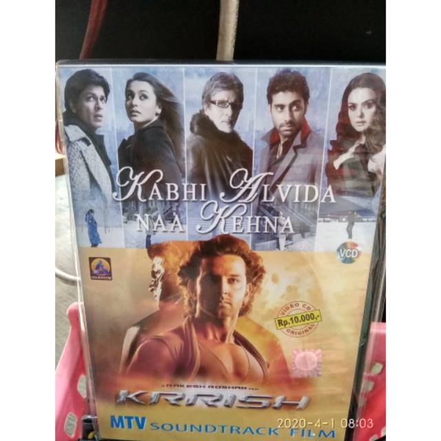 วีซีดีต้นฉบับ CASSETTE OF INDIAN SONGS KABHI ALVIDA NAA KEHNA / INDIAN SONGS KRRISH / DAFABISNIS